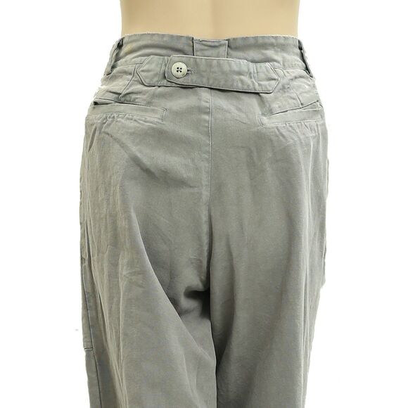 Ewa I Walla Lagenlook Trouser Pants High Waisted Wide Leg Vintage Gray S 282321 - Picture 4 of 6